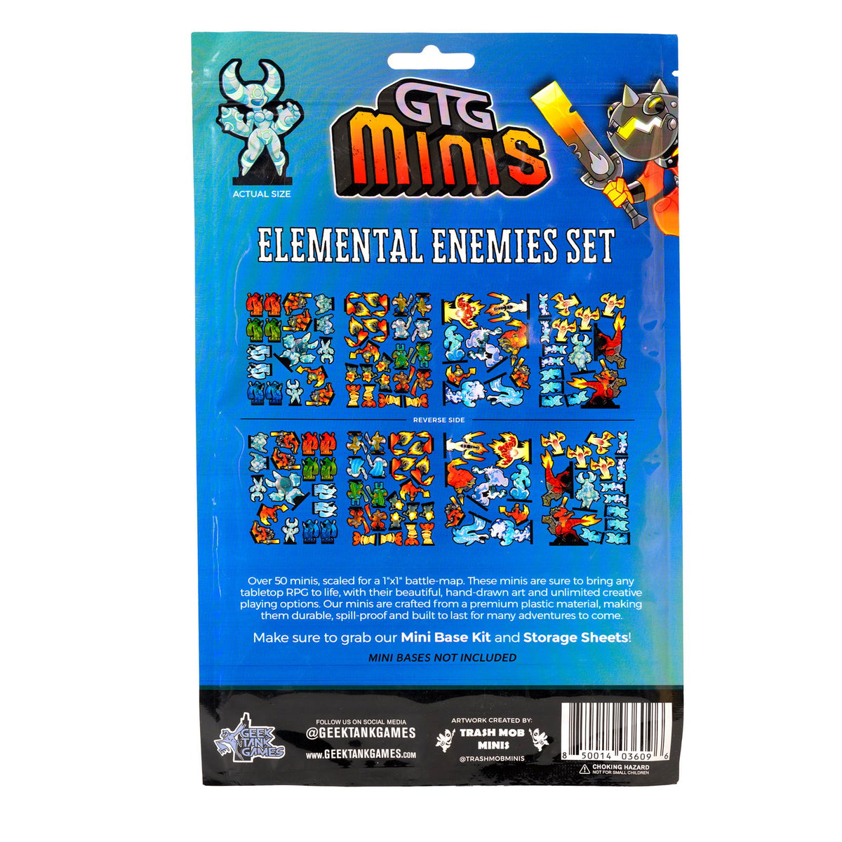 GTG Minis Elemental Enemies Set - Geek Tank Games