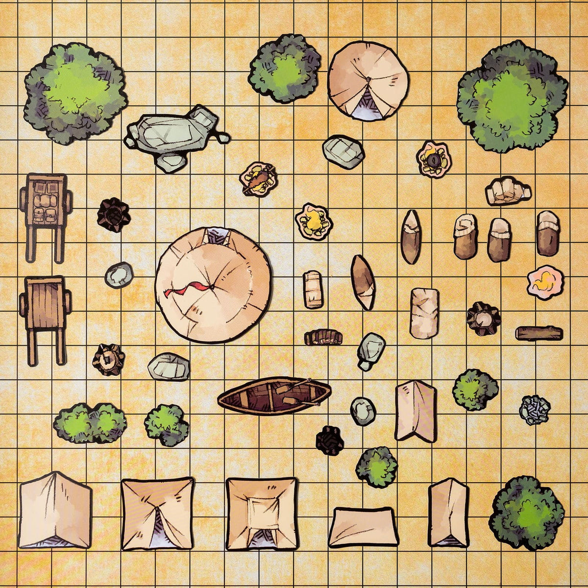 Tabletop Tokens Camping Set - Geek Tank Games