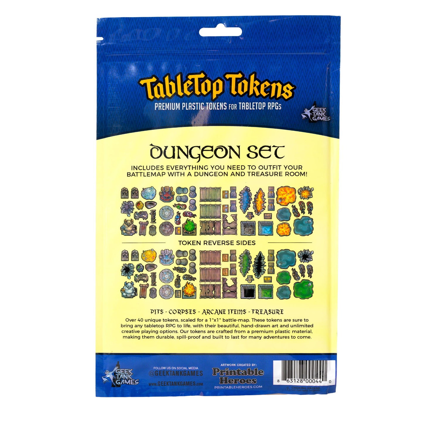 Tabletop Tokens Dungeon Set - Geek Tank Games