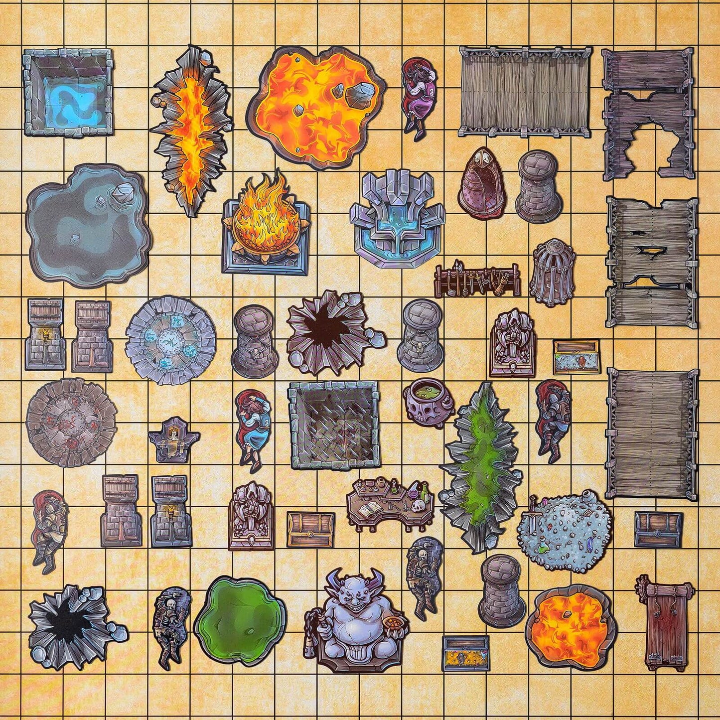 Tabletop Tokens Dungeon Set - Geek Tank Games