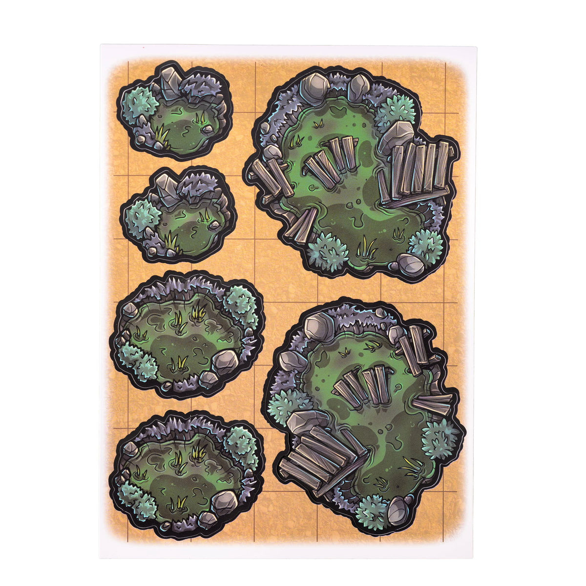 Tabletop Tokens Graveyard Set - Geek Tank Games