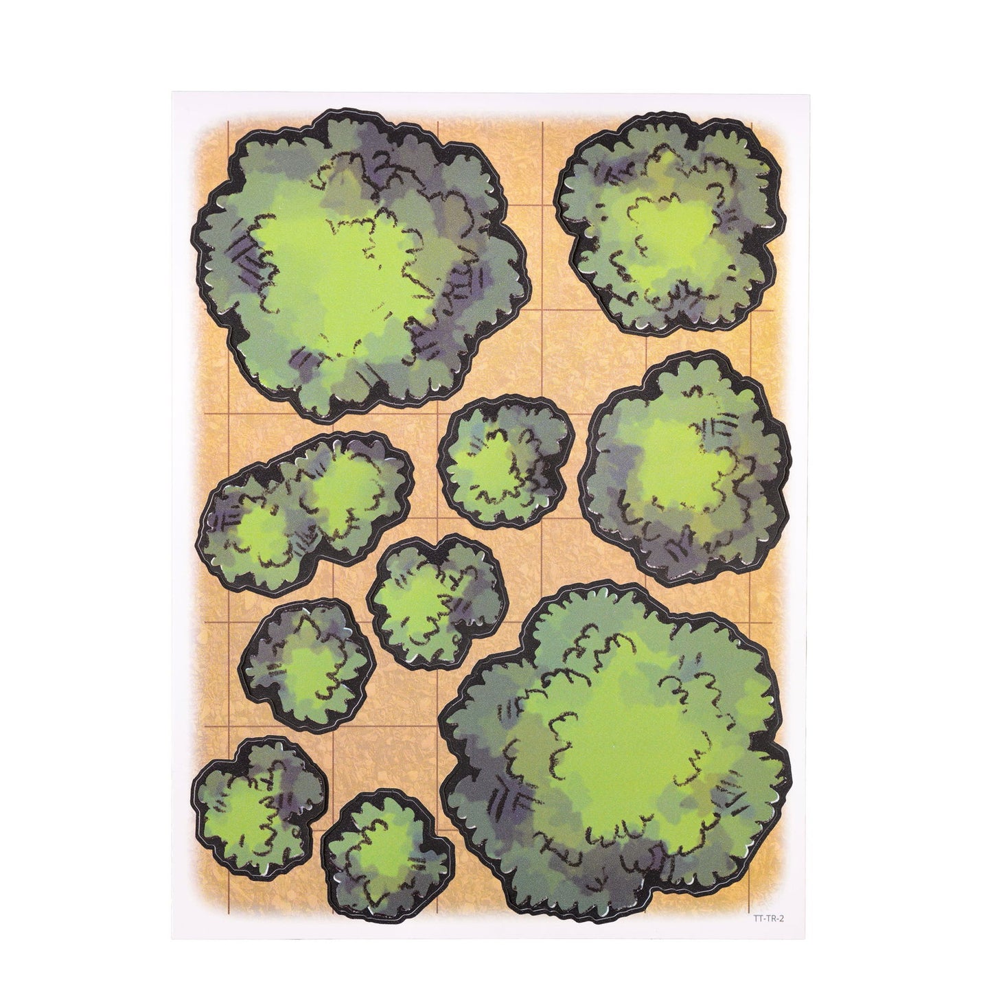 Tabletop Tokens Trees and Rocks Set - Geek Tank Games