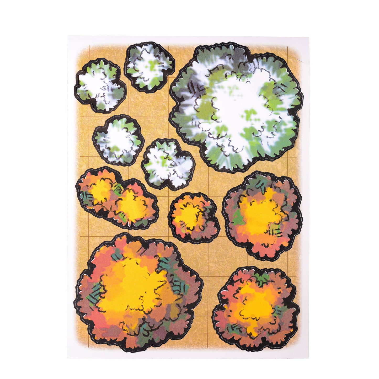 Tabletop Tokens Trees and Rocks Set - Geek Tank Games