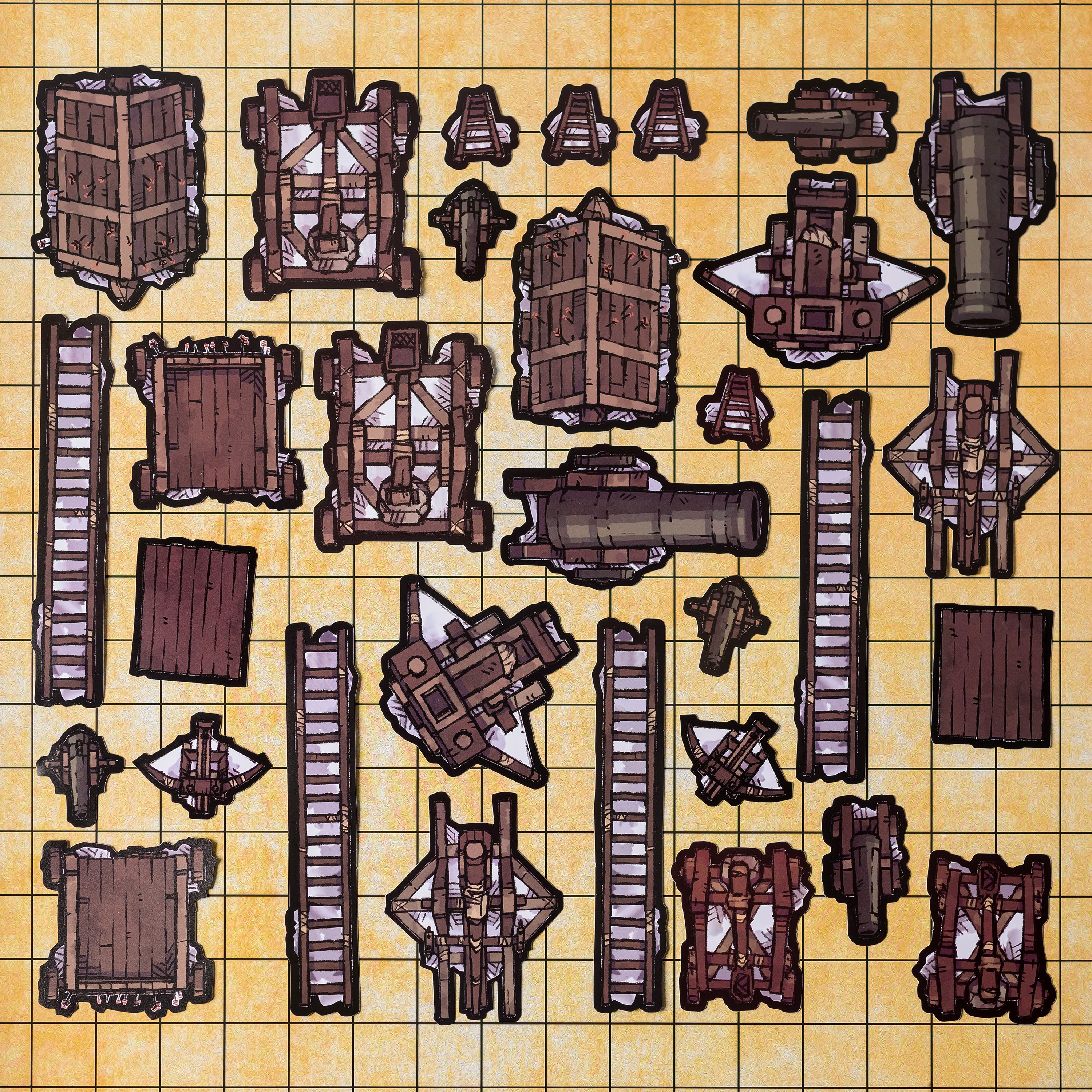 Tabletop Tokens Castle Siege Set - Geek Tank Games