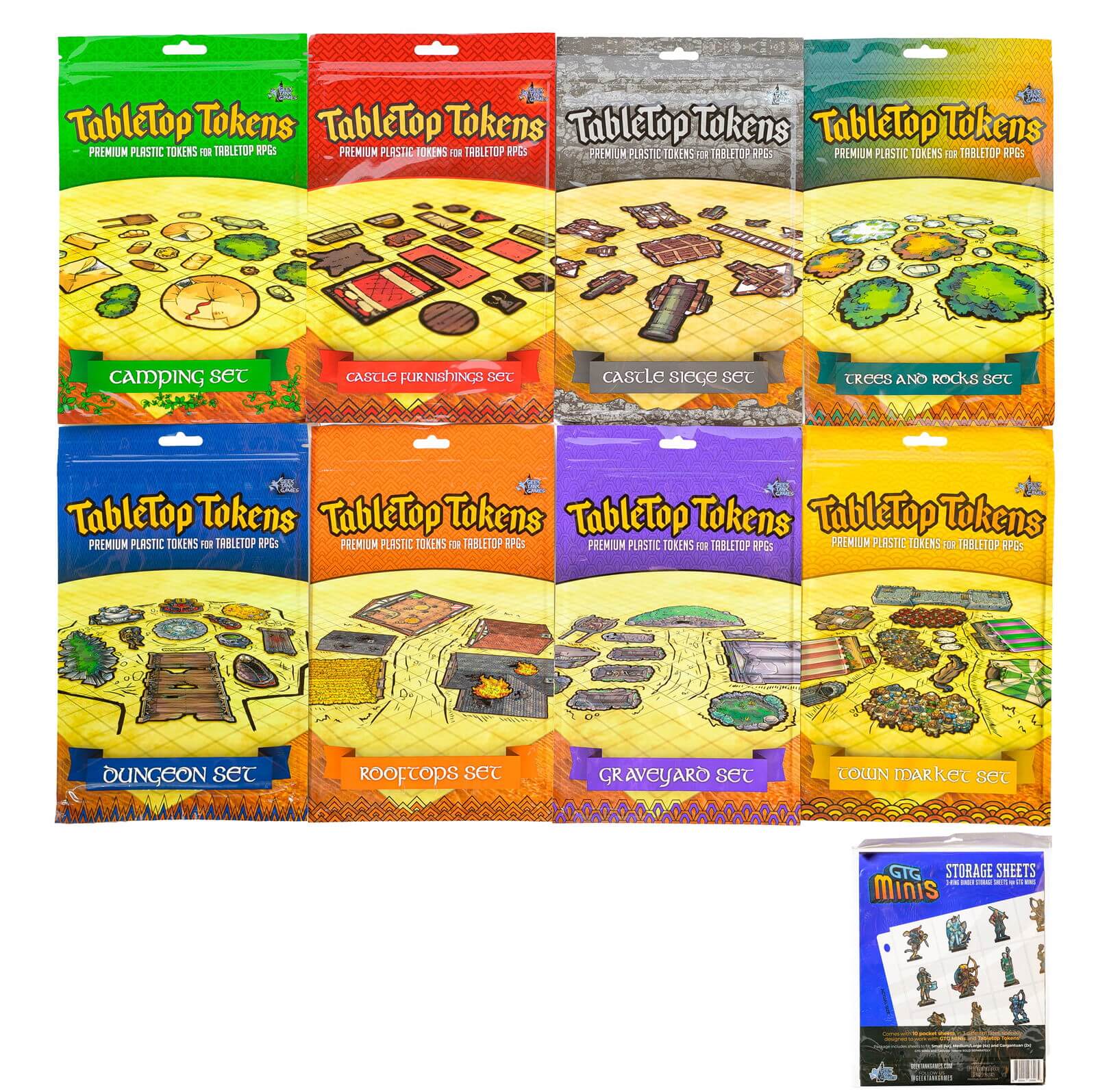 D&D Token Mega Bundle - 8 Sets with Storage