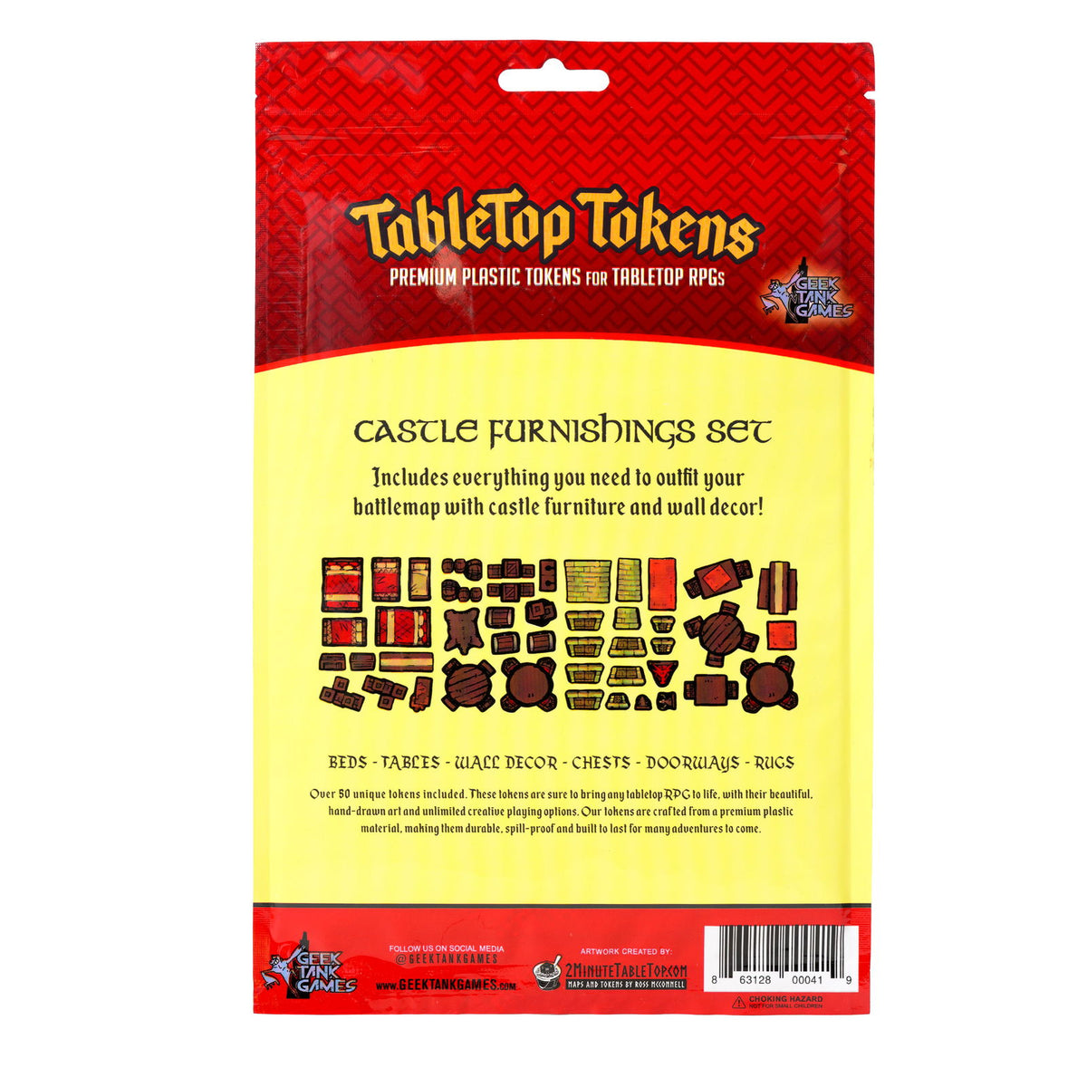Tabletop Tokens Castle Furniture Set - Geek Tank Games