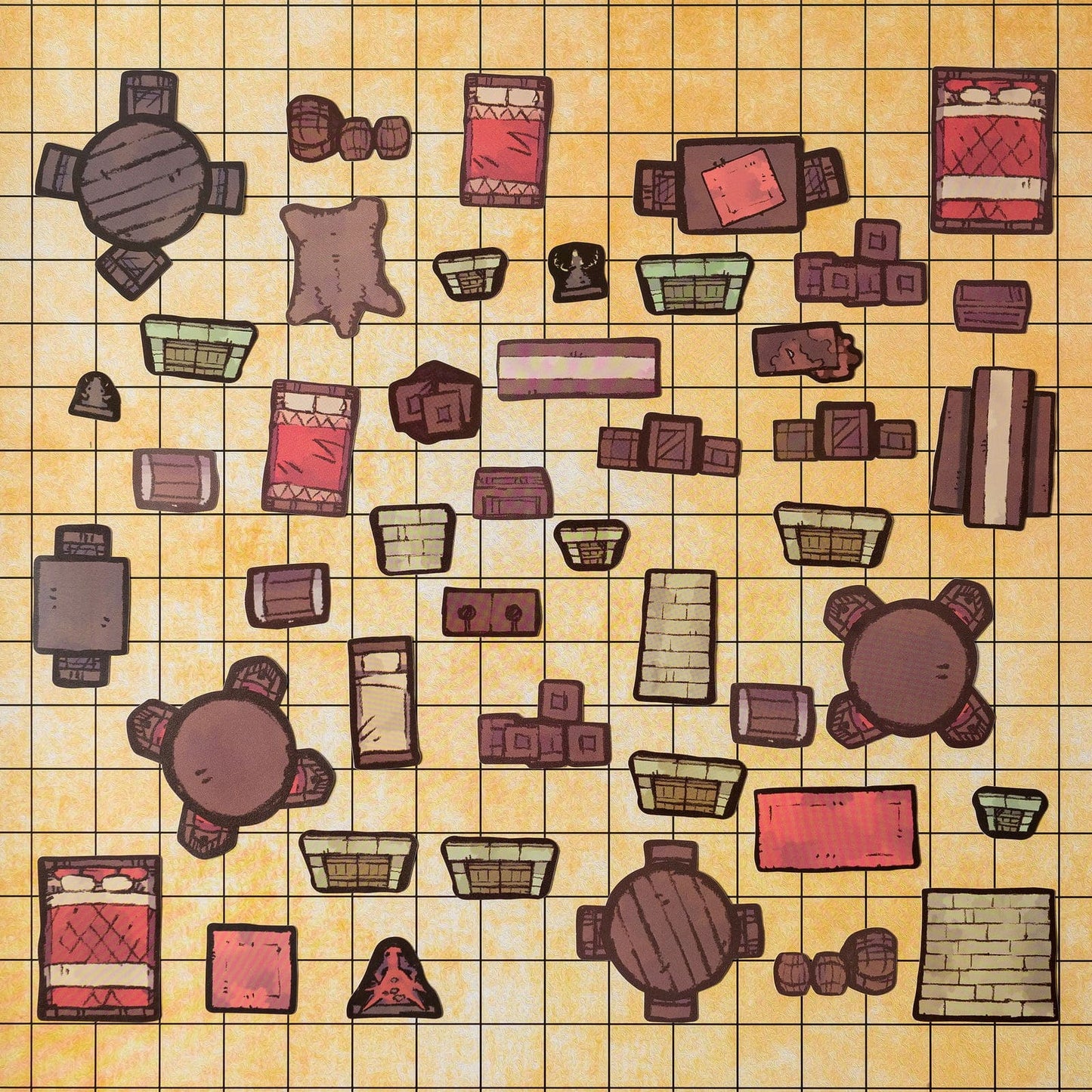 Tabletop Tokens Castle Furniture Set - Geek Tank Games