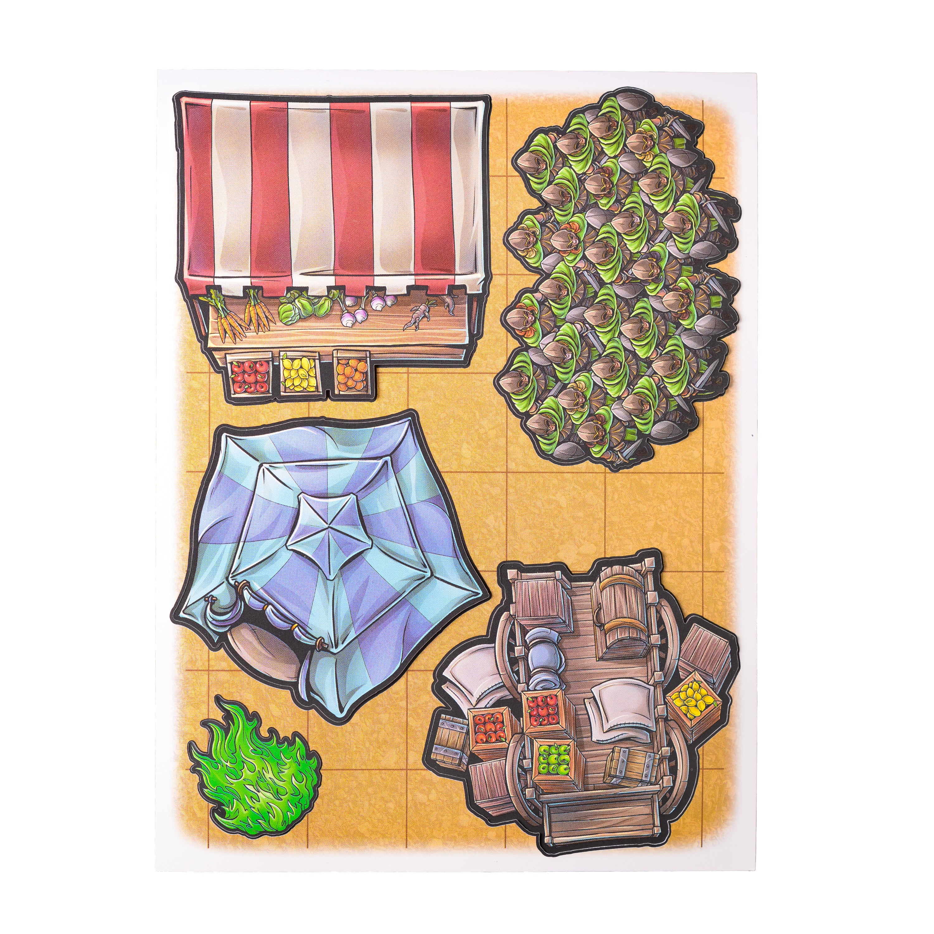 Tabletop Tokens Town Market Set - Geek Tank Games