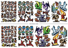 52 minis of various dragons, kabolds, and lizards